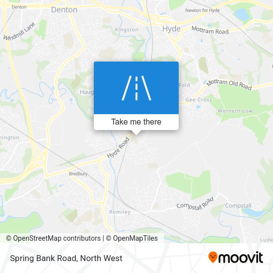 Spring Bank Road map
