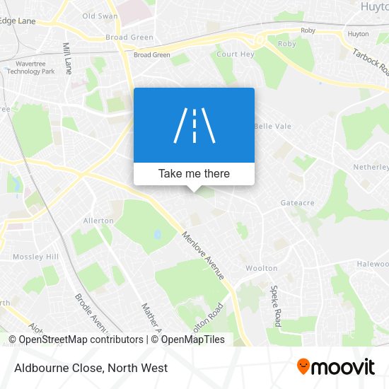 Aldbourne Close map