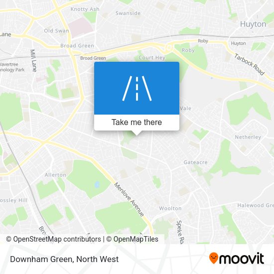 Downham Green map