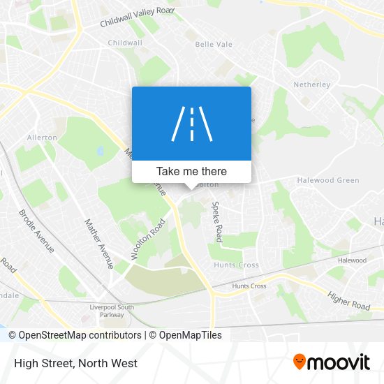 High Street map