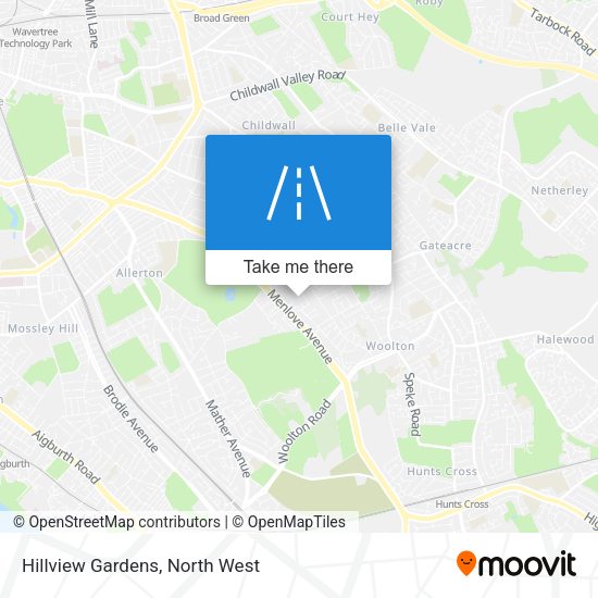 Hillview Gardens map
