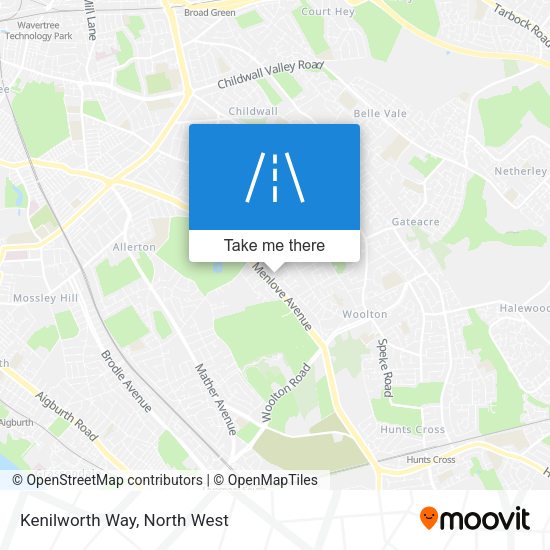 Kenilworth Way map