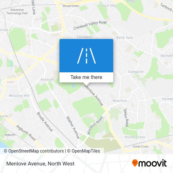 Menlove Avenue map