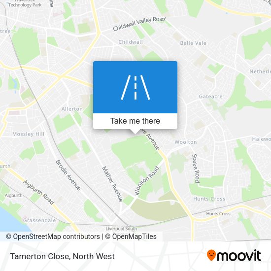 Tamerton Close map