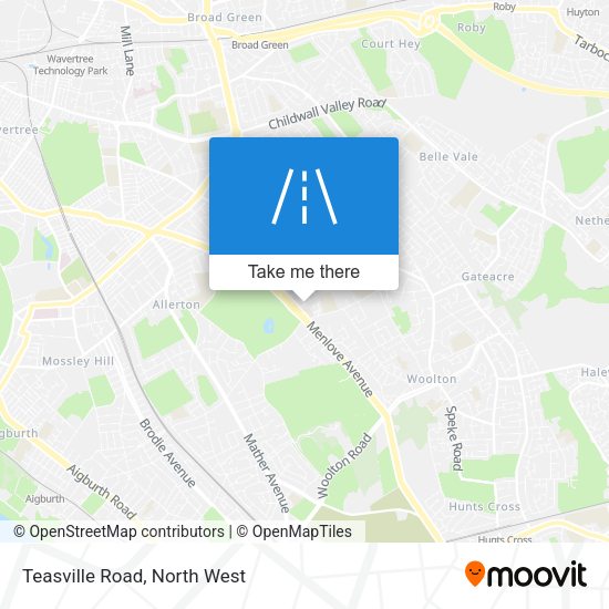 Teasville Road map