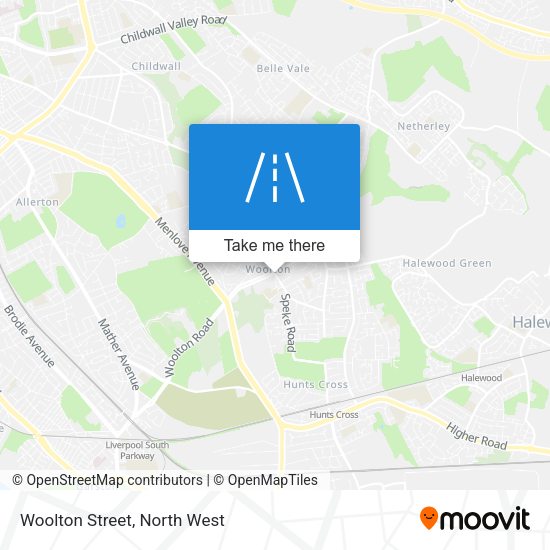 Woolton Street map