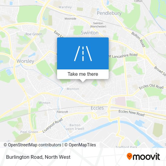 Burlington Road map