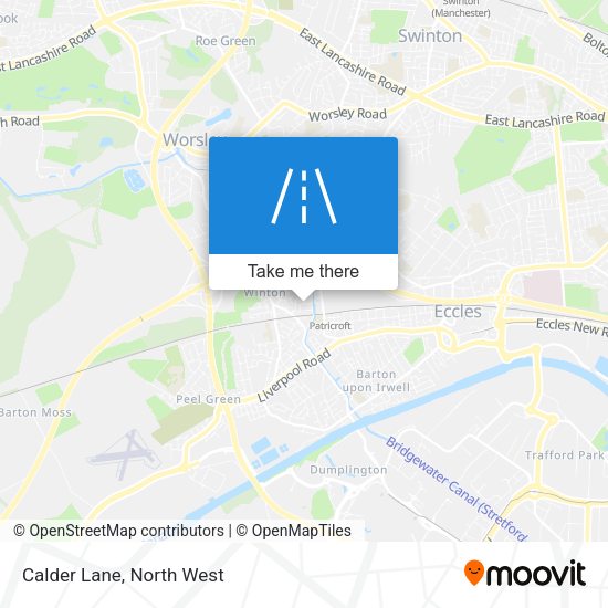 Calder Lane map