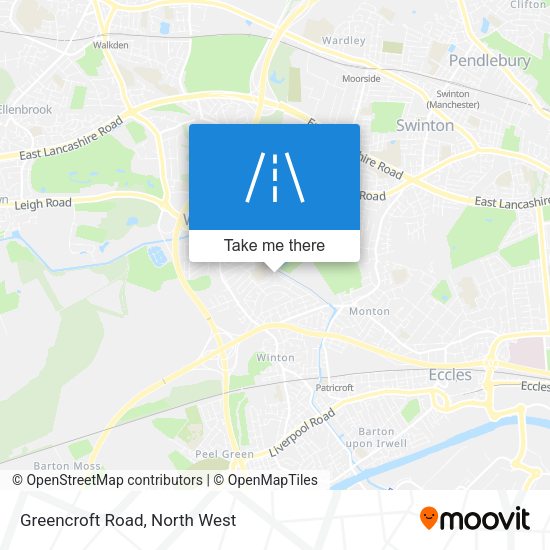 Greencroft Road map