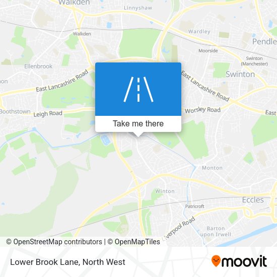 Lower Brook Lane map