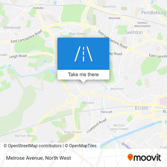 Melrose Avenue map