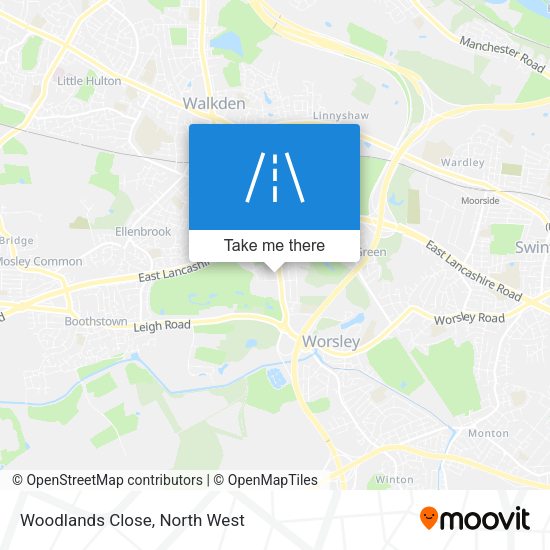 Woodlands Close map