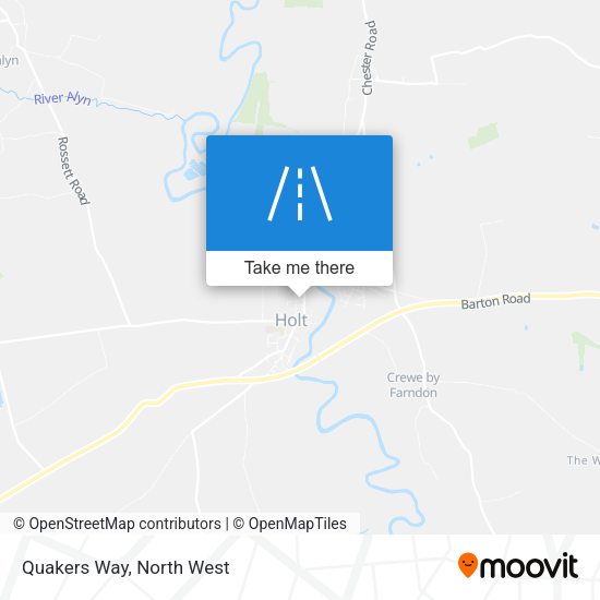 Quakers Way map