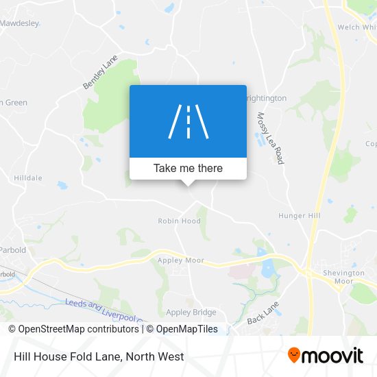 Hill House Fold Lane map