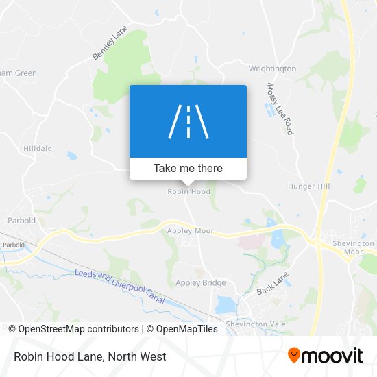 Robin Hood Lane map