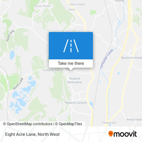 Eight Acre Lane map