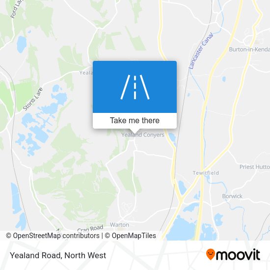 Yealand Road map