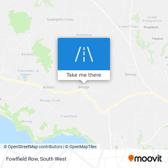 Fowlfield Row map