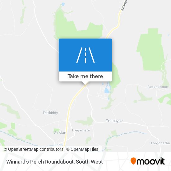 Winnard's Perch Roundabout map
