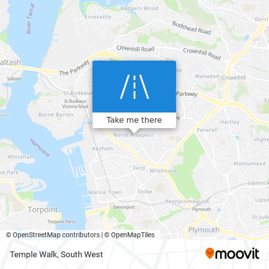 Temple Walk map