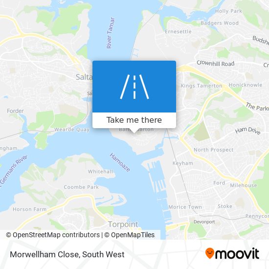 Morwellham Close map