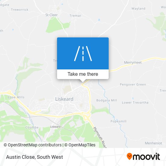 Austin Close map