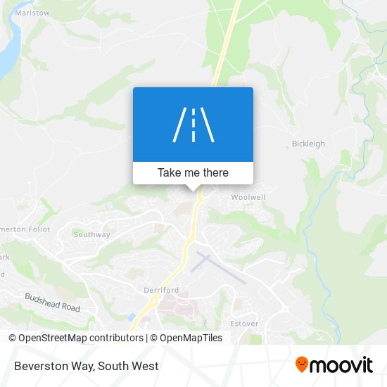 Beverston Way map