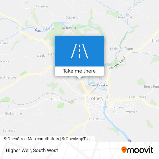 Higher Weir map