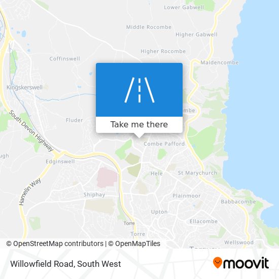 Willowfield Road map