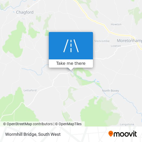 Wormhill Bridge map