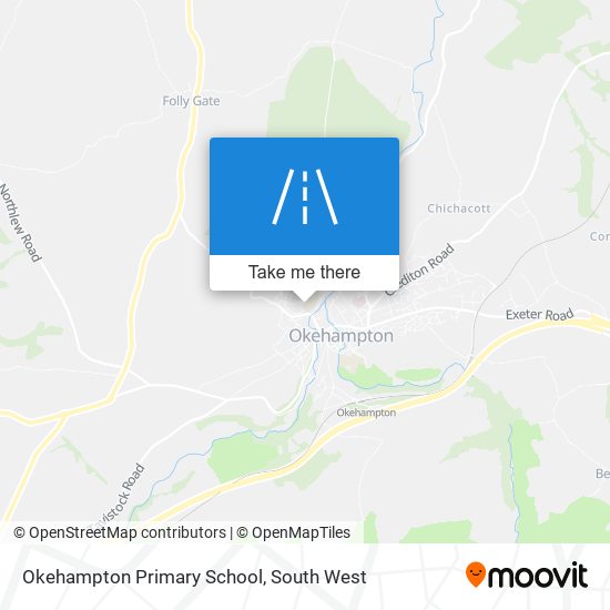 Okehampton Primary School map