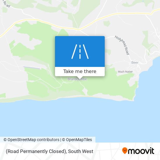 (Road Permanently Closed) map