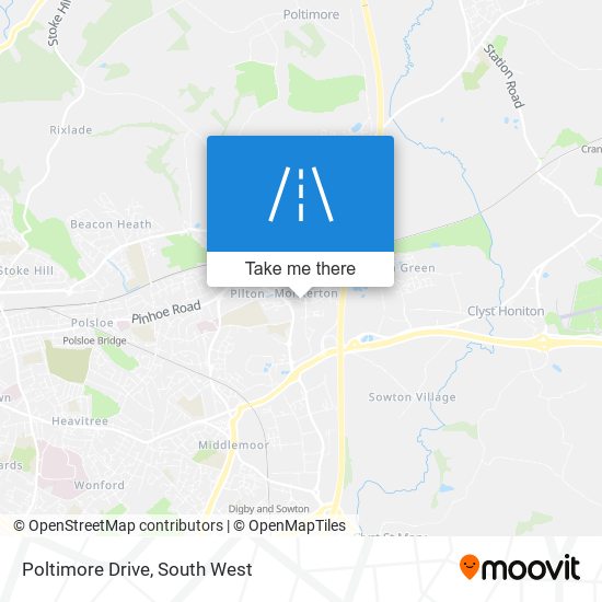 Poltimore Drive map