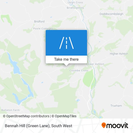 Bennah Hill (Green Lane) map