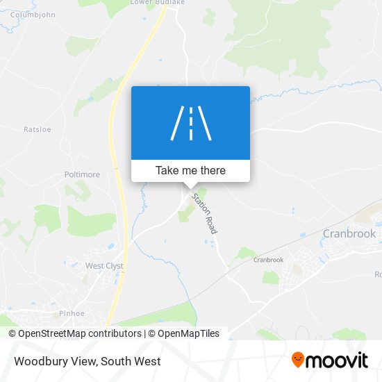 Woodbury View map