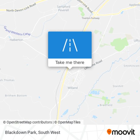 Blackdown Park map