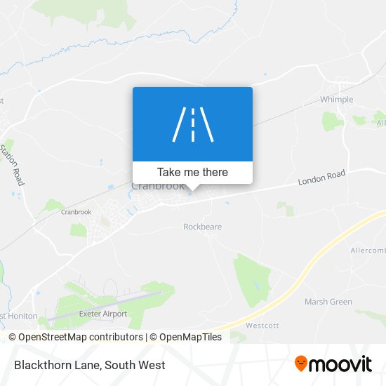 Blackthorn Lane map