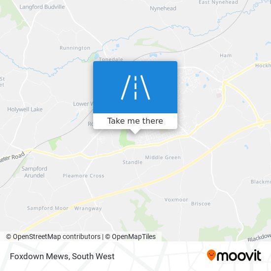 Foxdown Mews map