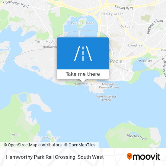 Hamworthy Park Rail Crossing map