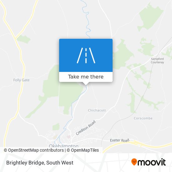 Brightley Bridge map
