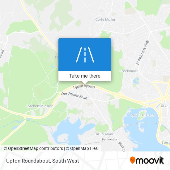 Upton Roundabout map