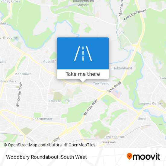 Woodbury Roundabout map