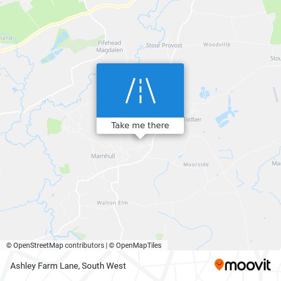 Ashley Farm Lane map