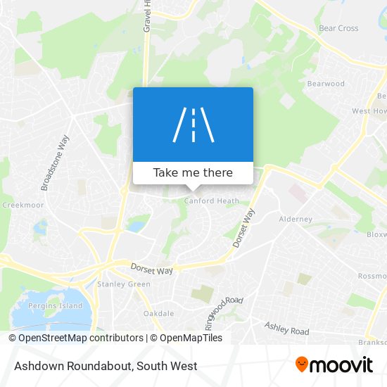 Ashdown Roundabout map
