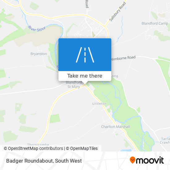 Badger Roundabout map