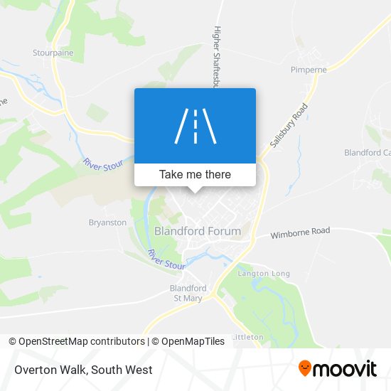 Overton Walk map