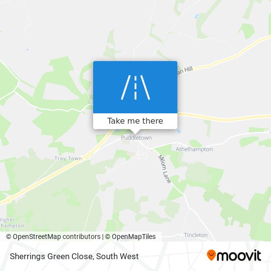 Sherrings Green Close map