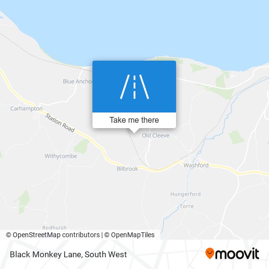 Black Monkey Lane map