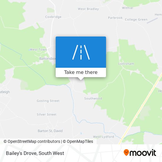 Bailey's Drove map