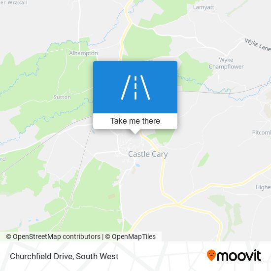 Churchfield Drive map